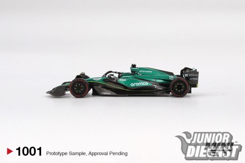 Mini GT ASTON MARTIN AMR24 #18 LANCE STROLL BAHRAIN GP 2024