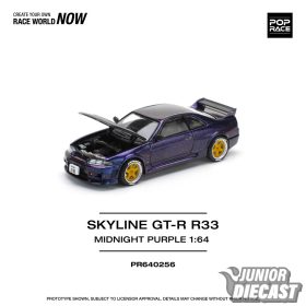   (Előrendelés) Pop Race 1/64 Skyline GT-R R33 Nismo, midnight purple