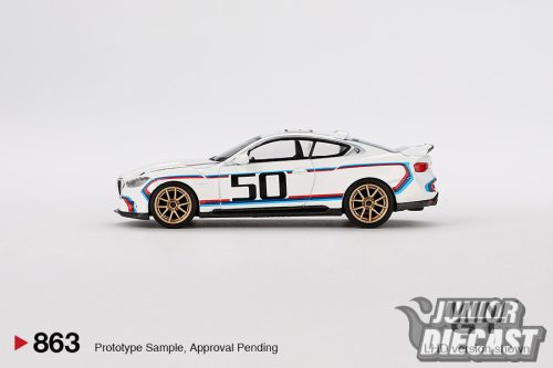 MINI GT  BMW M4 (G82) 3.0 CSL WHITE 2023 #863 (dobozos)