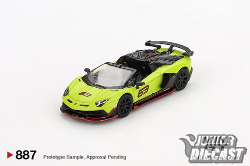 MINI GT 1:64 LAMBORGHINI AVENTADOR SVJ 63 ROADSTER VERDE SHOCK 2022 