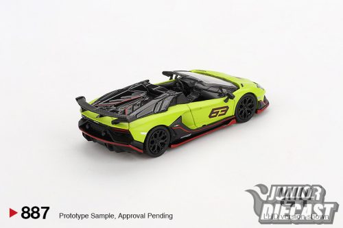 MINI GT 1:64 LAMBORGHINI AVENTADOR SVJ 63 ROADSTER VERDE SHOCK 2022 