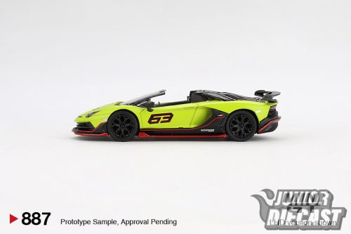 MINI GT 1:64 LAMBORGHINI AVENTADOR SVJ 63 ROADSTER VERDE SHOCK 2022 