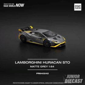   (Előrendelés) Pop Race 1/64 Lamborghini Huracan STO, matte grey