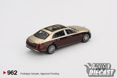 MINI GT MERCEDES-MAYBACH S680 GOLD / DARK RED METALLIC 2024 #962