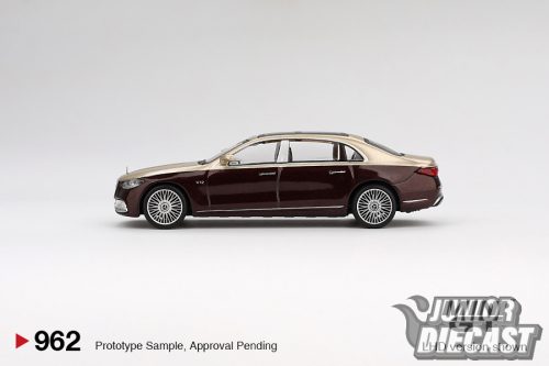 MINI GT MERCEDES-MAYBACH S680 GOLD / DARK RED METALLIC 2024 #962