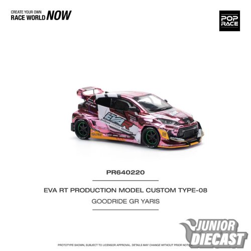 Pop Race 1/64 Eva RT Production Model Custom Type-08 Goodride GR Yaris