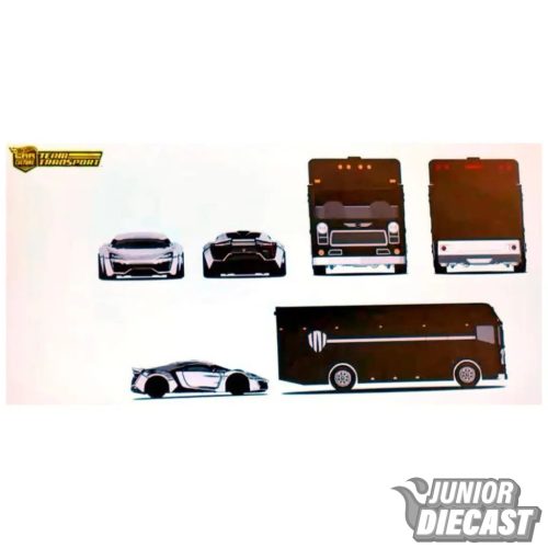 (Előrendelés) Hot Wheels W Motors Lykan HyperSport & Euro Hauler