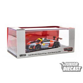  Tarmac 1/64 2016 Audi R8 LMS Macau GT Cup #7 Edo Mortara Fia GT World Cup, red/light blue