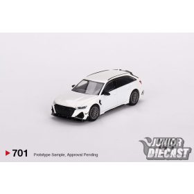 Mini GT AUDI RS-6 R ABT GLACIER WHITE METAL 2020 #701