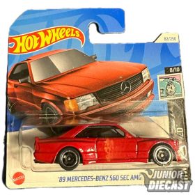 Hot Wheels '89 Mercedes-Benz 560 SEC AMG piros