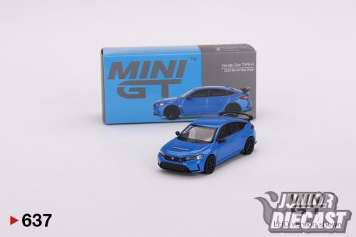 Mini GT [MGT00637-R] 1:64 HONDA CIVIC TYPE R BOOST BLUE PEARL 2023 #637