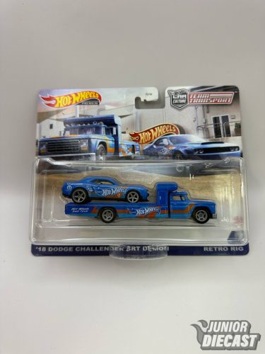 Hot Wheels '18 Dodge Challenger SRT Demon & Retro Rig #30