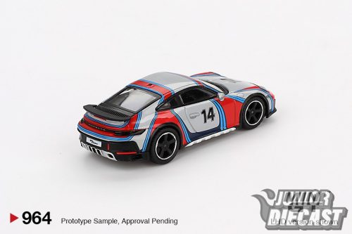 MINI GT PORSCHE 911 (992) DAKAR ICE GREY METALLIC RALLY TRIBUTE 2024 #964