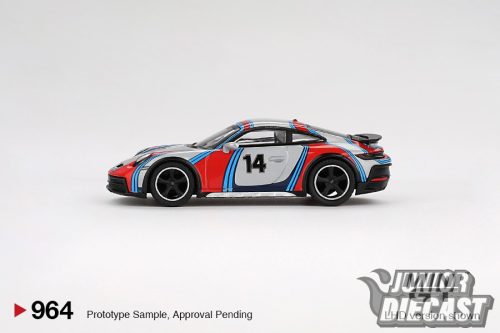 MINI GT PORSCHE 911 (992) DAKAR ICE GREY METALLIC RALLY TRIBUTE 2024 #964