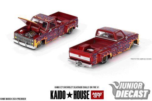 [KHMG127] 1:64 CHEVROLET SILVERADO DUALLY ON FIRE V1 1980