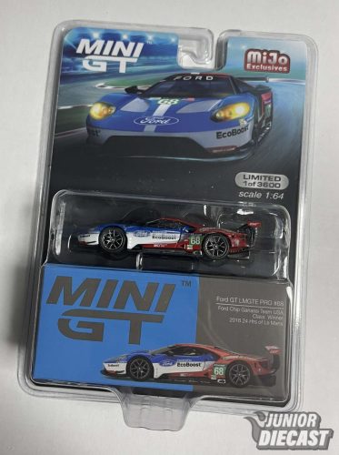 Mini Gt Mijo Exclusive 1/64 2016 Ford GT LMGTE Pro #68 24H Le Mans Class Winner (1 of 3600)