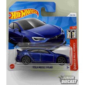 Hot Wheels Tesla Model S Plaid kék
