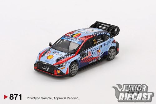 (Előrendelés) MINI GT  HYUNDAI I20 N RALLY1 HYBRID #11 RALLYE MONTE-CARLO WINNER 2024 #871