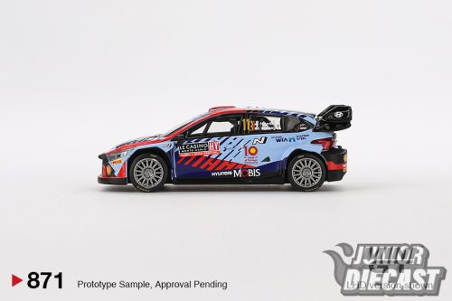 MINI GT  HYUNDAI I20 N RALLY1 HYBRID #11 RALLYE MONTE-CARLO WINNER 2024 #871