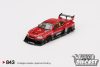 MINI GT NISSAN SKYLINE GT-R (R34) SUPER SILHOUETTE RED/BLACK 2024 #843