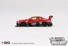 MINI GT NISSAN SKYLINE GT-R (R34) SUPER SILHOUETTE RED/BLACK 2024 #843