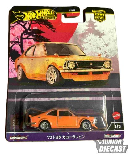 Hot Wheels '72 Toyota Corolla Levin (sérült csomagolás)