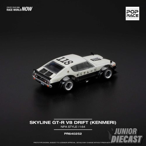 Pop Race Nissan Skyline GT-R V8 Drift KPGC110 Kenmeri *NPA Style*