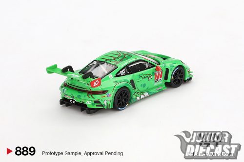 MINI GT PORSCHE 911 (992) GT3 R #77 AO RACING DAYTONA 24 HRS 2ND PLACE 2024 #889