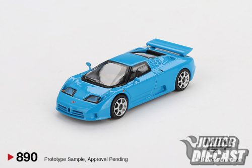 MINI GT 1:64 BUGATTI EB110 SUPER SPORT BLUE BUGATTI 1995 #890