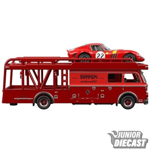 (Előrendelés) Hot Wheels Ferrari 250 GTO & Fiat 642 RN2 Bartoletti Transporter