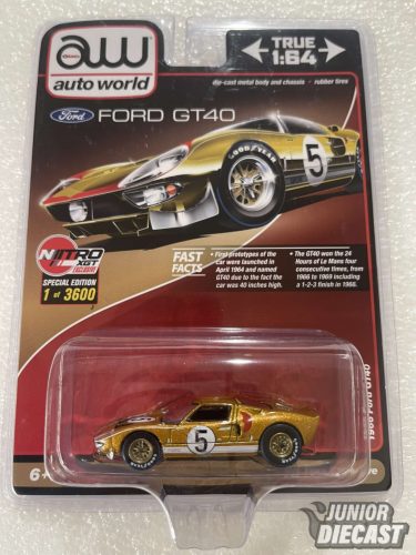 Auto World 1/64 1966 Ford GT40 #5 (1 of 3600)