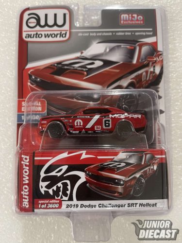 Auto World 1/64 2019 Dodge Challenger SRT Hellcat #6 *Mopar* (1 of 3600)