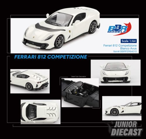 (Előrendelés) BBR Models FERRARI 812 COMPETITIZONE BIANCO AVUS 2024