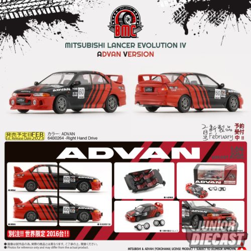 BM Creations 1/64 Mitsubishi Lancer EVO IV *Advan*