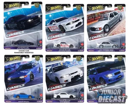 (Rendelhető) Hot Wheels Modern Classic Car Culture bontatlan karton Chase eséllyel (10db autó)