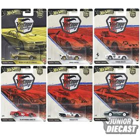   (Előrendelés) Hot Wheels Vintage Racing bontatlan karton Chase 0/5 eséllyel (10db modell)