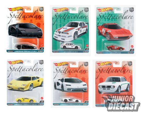 (Rendelhető) Hot Wheels Spettacolare Car Culture bontatlan karton Chase eséllyel (10db autó)
