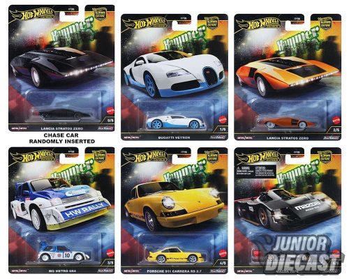 (Rendelhető) Hot Wheels Hammer Drop Car Culture bontatlan karton Chase eséllyel (10db autó)