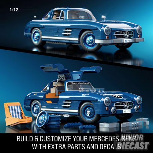 Hot Wheels 1/12 Mercedes-Benz 300 SL 1600 darabos építő szett (+17)