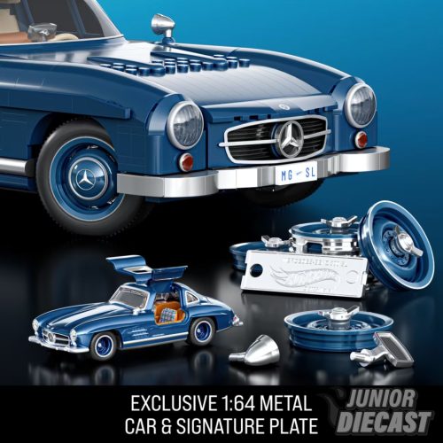 Hot Wheels 1/12 Mercedes-Benz 300 SL 1600 darabos építő szett (+17)
