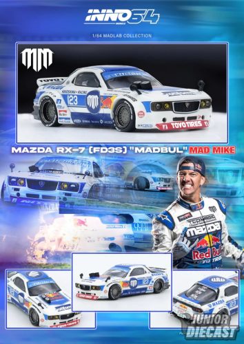 (Előrendelés) INNO 64 Mazda RX7 (FD3S) *Pandem Rocket Bunny Madbul Madlab Collection 001