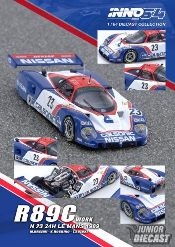 (Előrendelés) INNO 64 1989 R89C Le Mans #23 Masahiro Hasemi/Kazuyoshi Hoshino/Toshio Suzuki