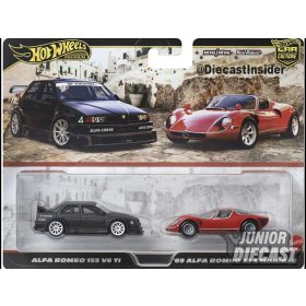   Hot Wheels Alfa Romeo 155 V6 Ti & '69 Alfa Romeo 33 Stradale 
