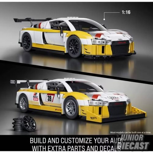 Hot Wheels 1/16 *Elite series* 2015 Audi R8 LMS építő szett (820 darabos)