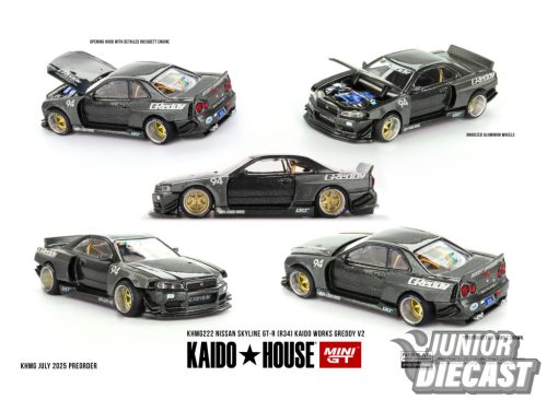(Előrendelés) Kaido House Nissan Skyline Gt-R (R34) Kaido Works Greddy V2