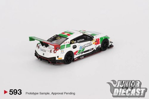 Mini GT NISSAN GT-R (R35) GT3 #23 KCMG FIA GT WORLD CUP MACAU 2018 (dobozos)