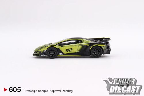 Mini GT LAMBORGHINI AVENTADOR LB-SILHOUETTE GT EVO LIME 2023 (dobozos)