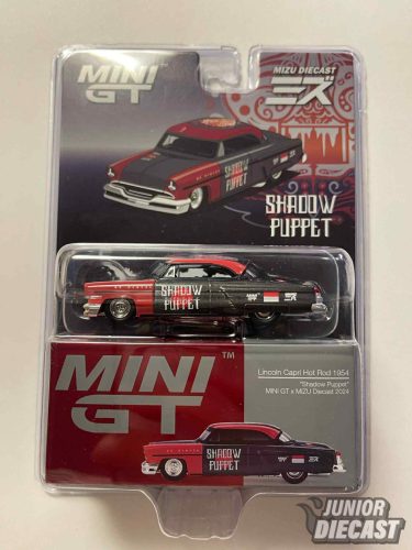 Mini GT 1:64 LINCOLN CAPRI HOT ROD SHADOW PUPPET 1954 