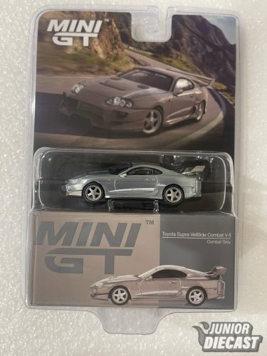 Mini GT TOYOTA SUPRA MK4 (A80) VEILSIDE COMBAT V-II GREY 2011 CHASE modell (bliszteres)
