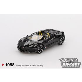 Mini GT BUGATTI W16 MISTRAL BLACK  2024 (dobozos)